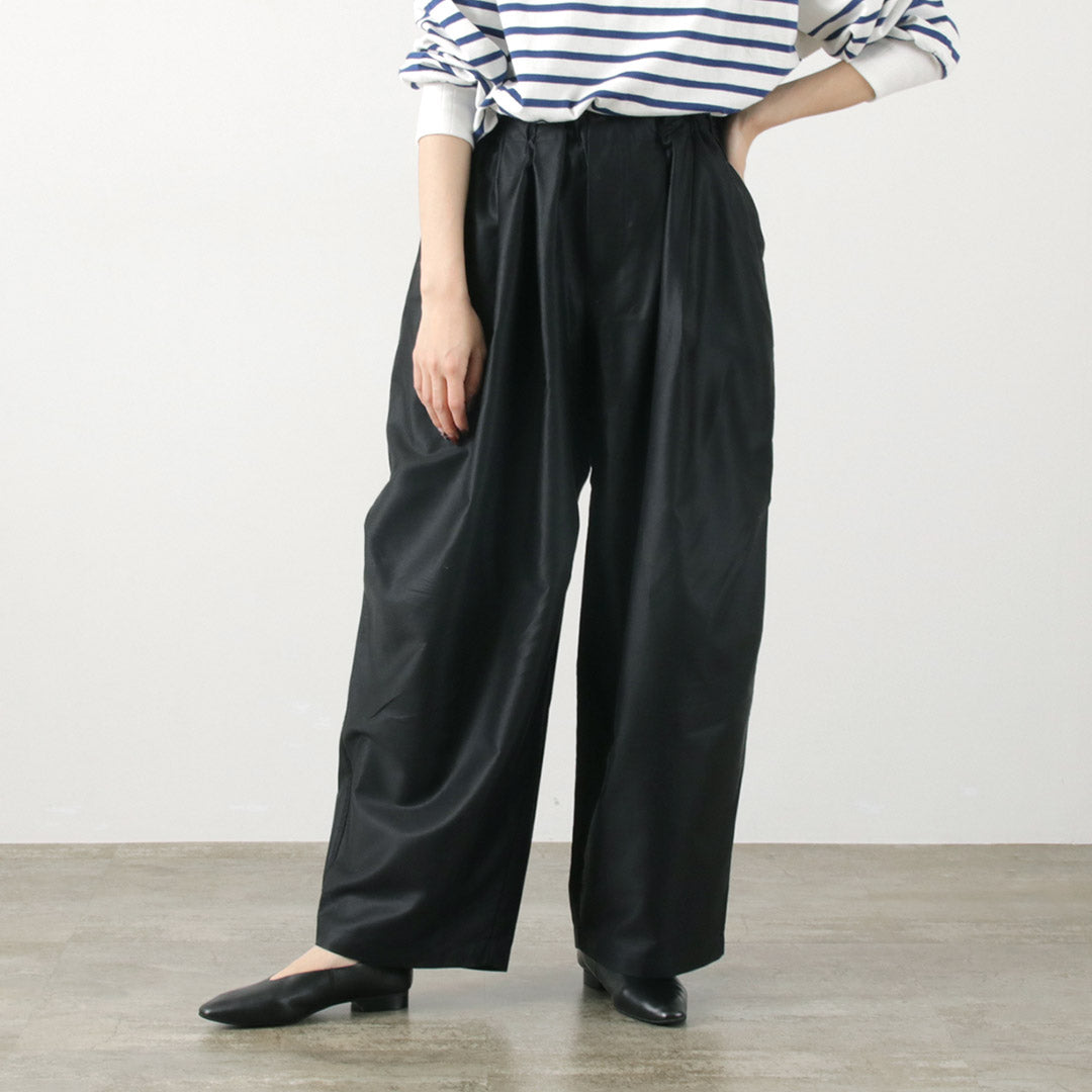 mizuiro ind(ミズイロインド) モールスキン ワイドカーゴパンツ