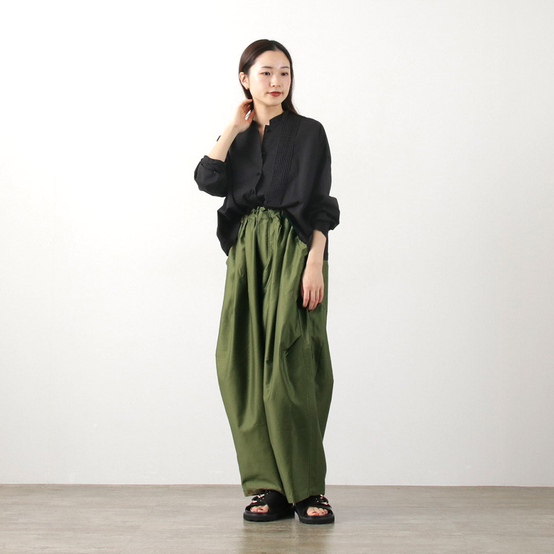 mizuiro ind(ミズイロインド) モールスキン ワイドカーゴパンツ