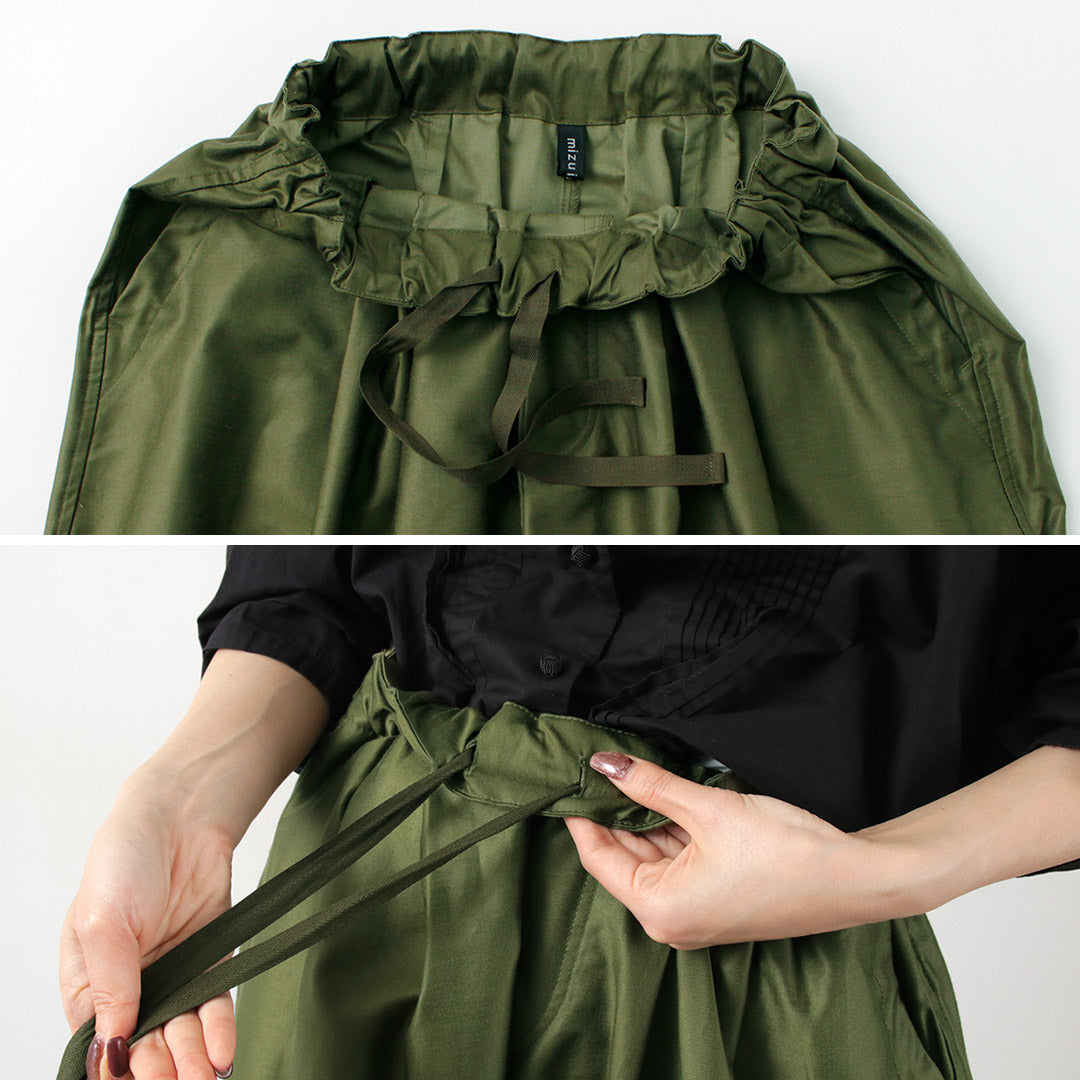 mizuiro ind(ミズイロインド) モールスキン ワイドカーゴパンツ