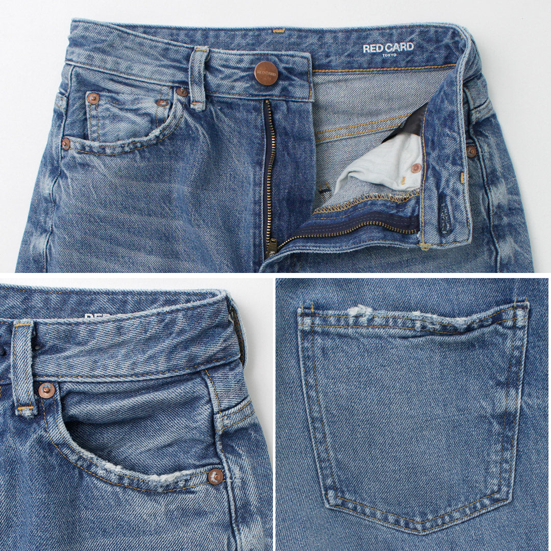 【50%OFF】RED CARD(レッドカード) Blues ルーズテーパード ジーンズ