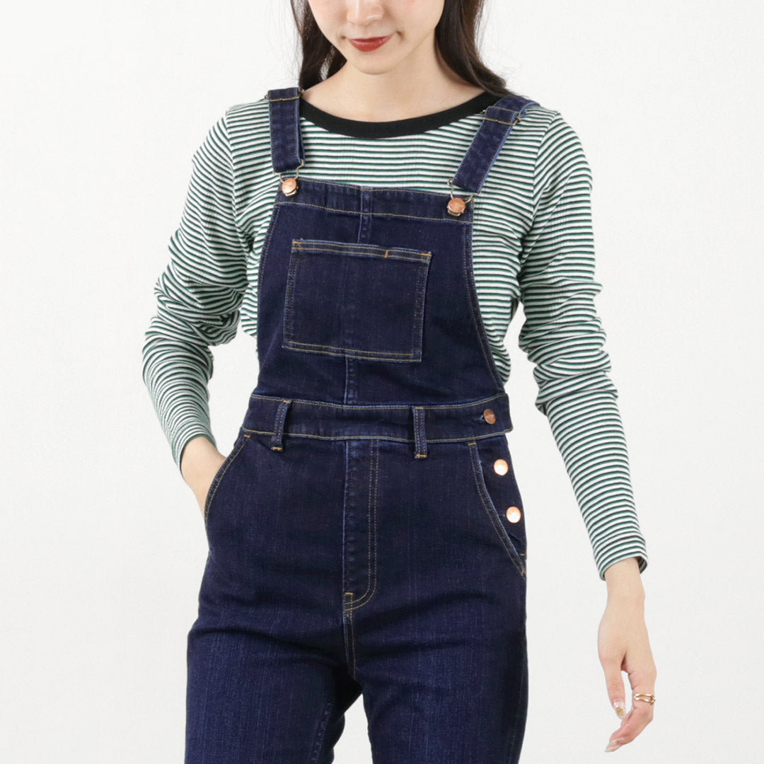 【30%OFF】RED CARD(レッドカード) Lauryn スリム オーバーオール ストレッチ