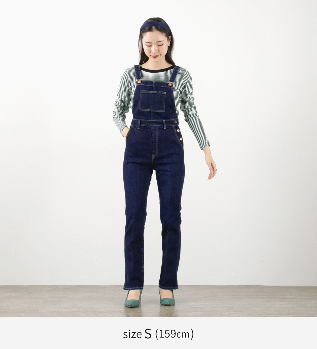 【30%OFF】RED CARD(レッドカード) Lauryn スリム オーバーオール ストレッチ