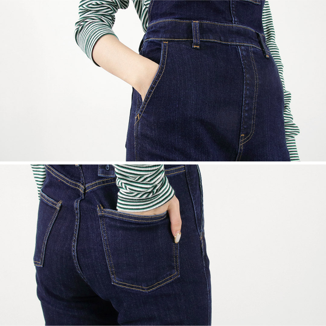 【30%OFF】RED CARD(レッドカード) Lauryn スリム オーバーオール ストレッチ