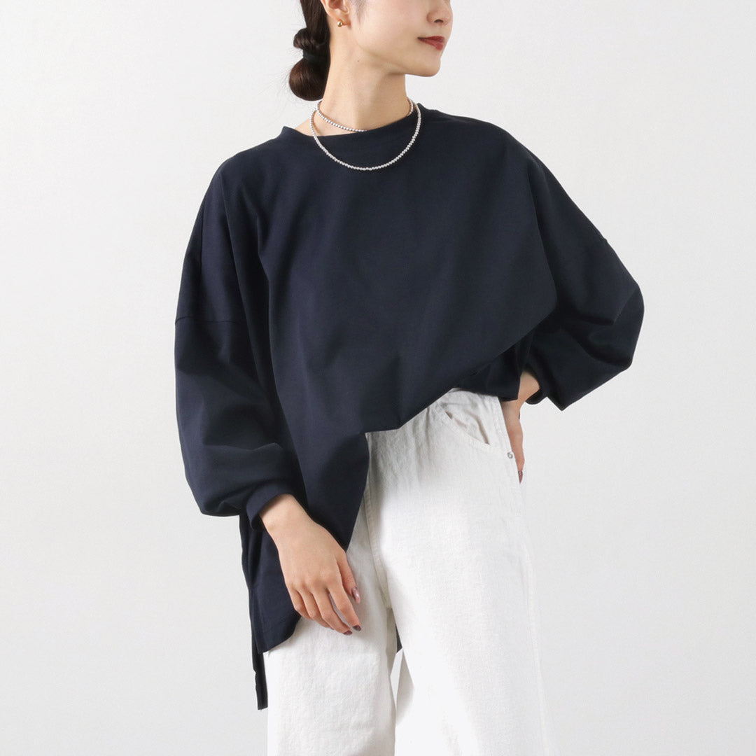 mizuiro ind(ミズイロインド) クルーネック ワイドプルオーバー コットン