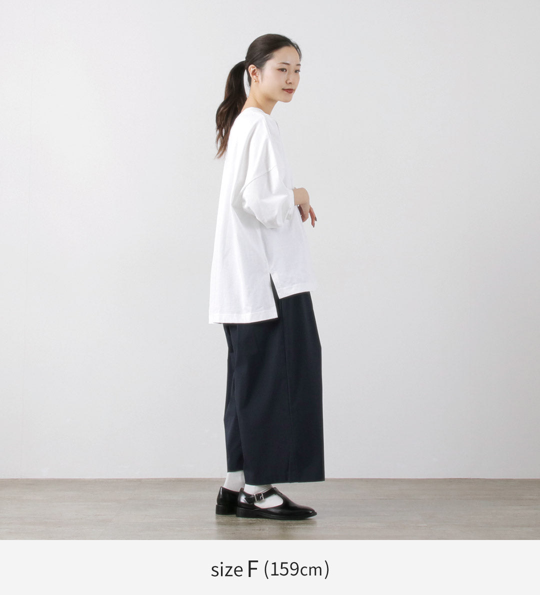 mizuiro ind(ミズイロインド) クルーネック ワイドプルオーバー コットン