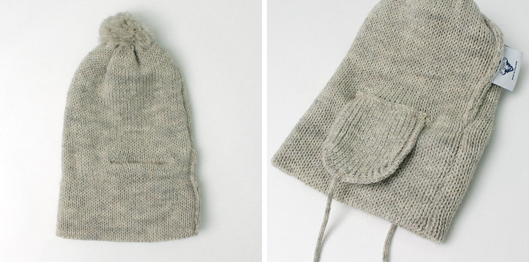 HIGHLAND 2000(ハイランド 2000) ソリッド ボブキャップ ダブルイヤーカバー アンド ポンポン アンド チンロープ