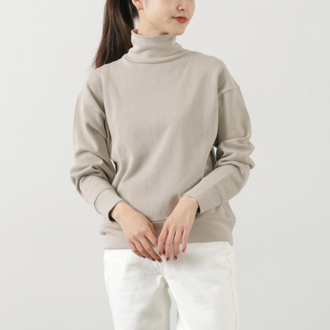 GICIPI(ジチピ) ペーラ ワイドクロップド丈 ハイネック ミラノリブ ニットソー