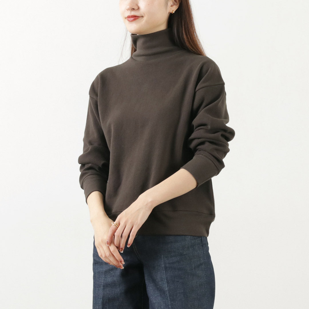 GICIPI(ジチピ) ペーラ ワイドクロップド丈 ハイネック ミラノリブ ニットソー