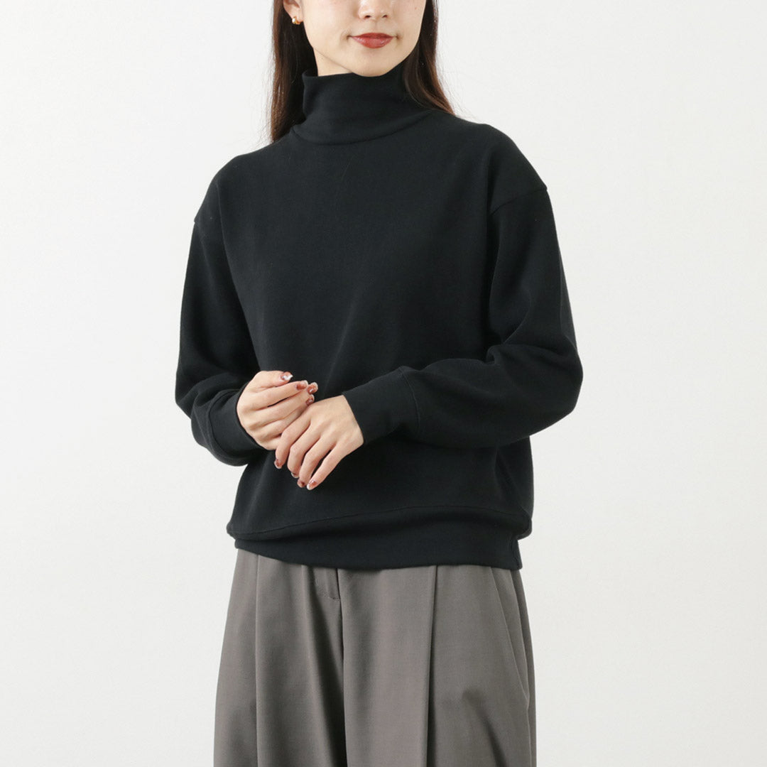 GICIPI(ジチピ) ペーラ ワイドクロップド丈 ハイネック ミラノリブ ニットソー