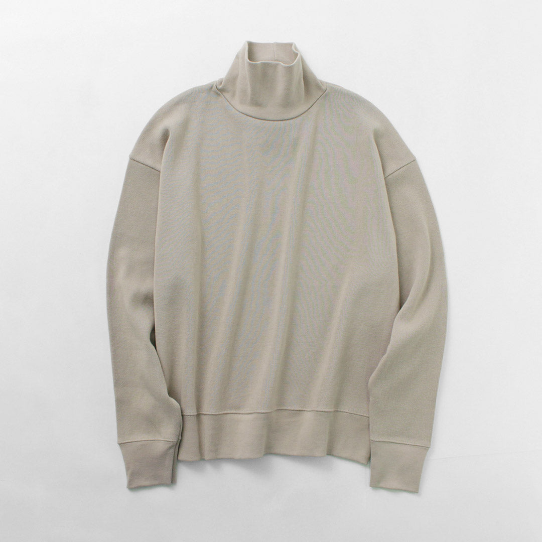 GICIPI(ジチピ) ペーラ ワイドクロップド丈 ハイネック ミラノリブ ニットソー