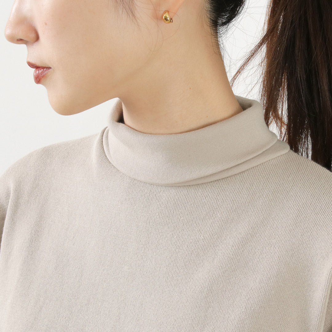 GICIPI(ジチピ) ペーラ ワイドクロップド丈 ハイネック ミラノリブ ニットソー