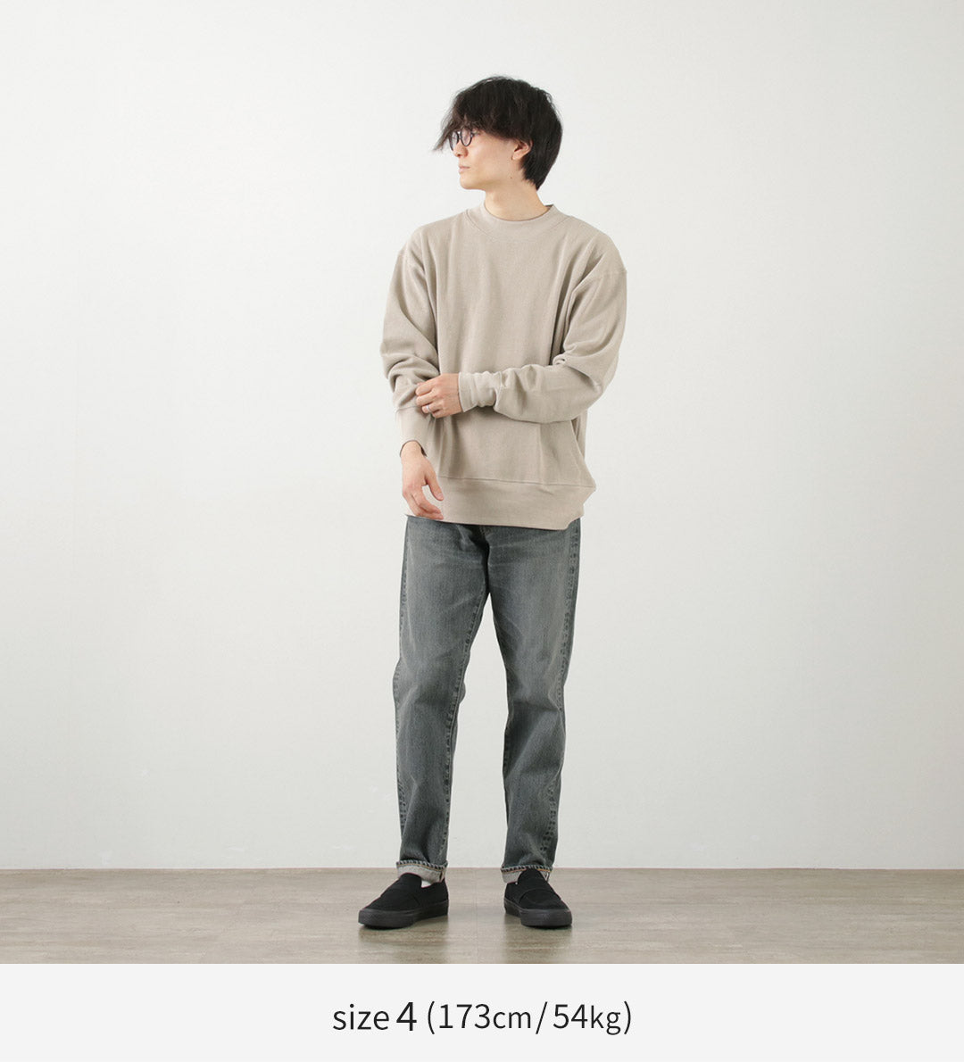 【30%OFF】GICIPI(ジチピ) オールソ クルーネック リブ付きロングスリーブ ミラノリブ ニットソー