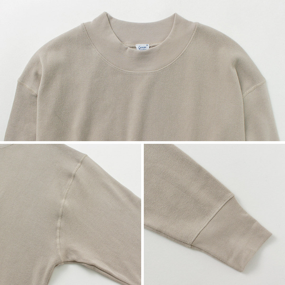 【30%OFF】GICIPI(ジチピ) オールソ クルーネック リブ付きロングスリーブ ミラノリブ ニットソー