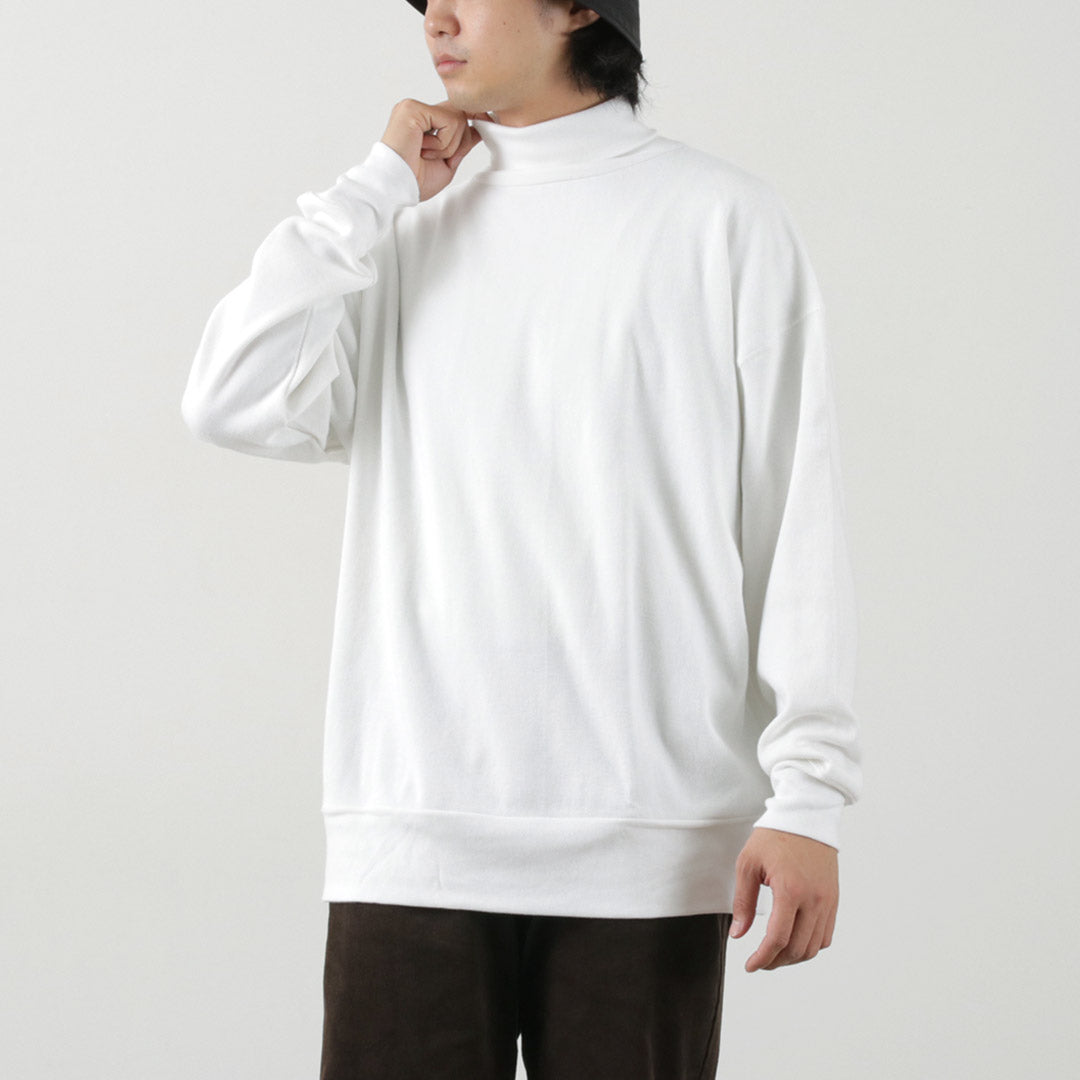 【30%OFF】GICIPI(ジチピ) シーンミャ モックネック リブ付きロングスリーブ ミラノリブ ニットソー