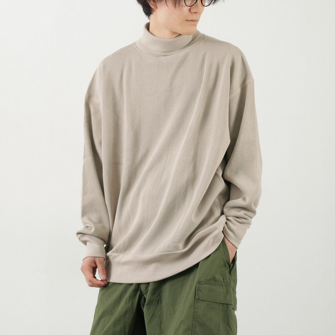 【30%OFF】GICIPI(ジチピ) シーンミャ モックネック リブ付きロングスリーブ ミラノリブ ニットソー