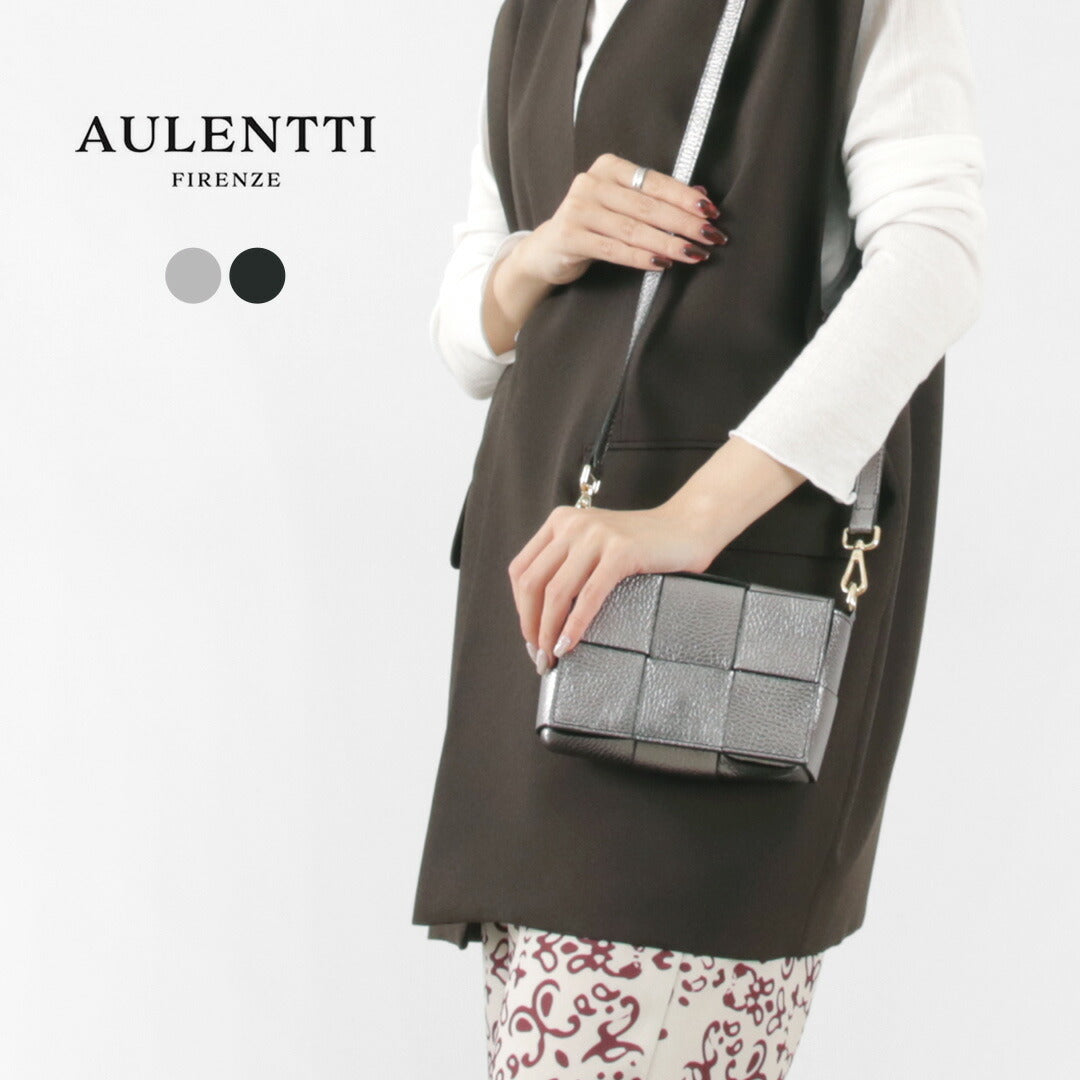 AULENTTI(オーレンティ) メッシュレザー ショルダーバッグ