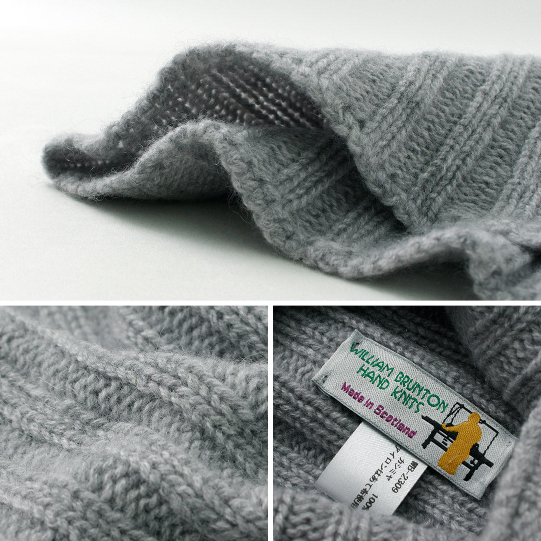 【20%OFF】WILLIAM BRUNTON(ウィリアムブラントン) リブ スヌード