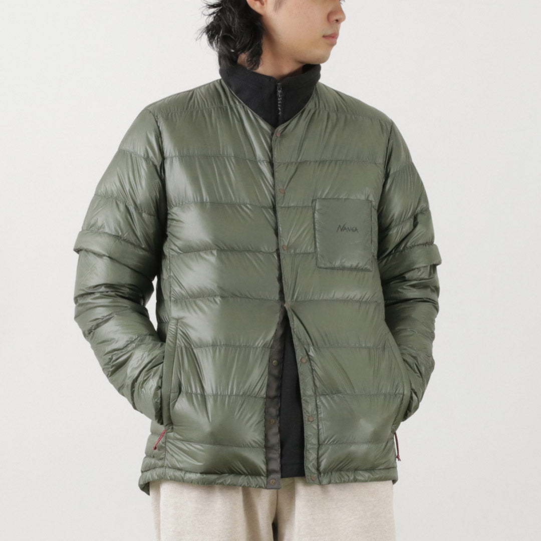 NANGA(ナンガ) インナー ダウンカーディガン デタッチャブル スリーブ
