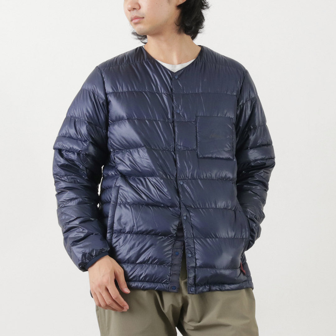 NANGA(ナンガ) インナー ダウンカーディガン デタッチャブル スリーブ