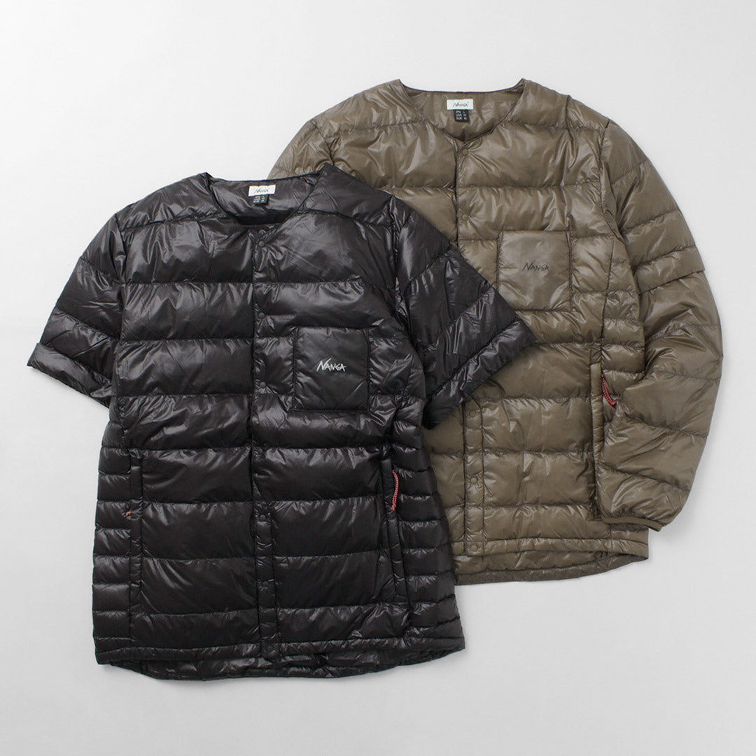 NANGA(ナンガ) インナー ダウンカーディガン デタッチャブル スリーブ