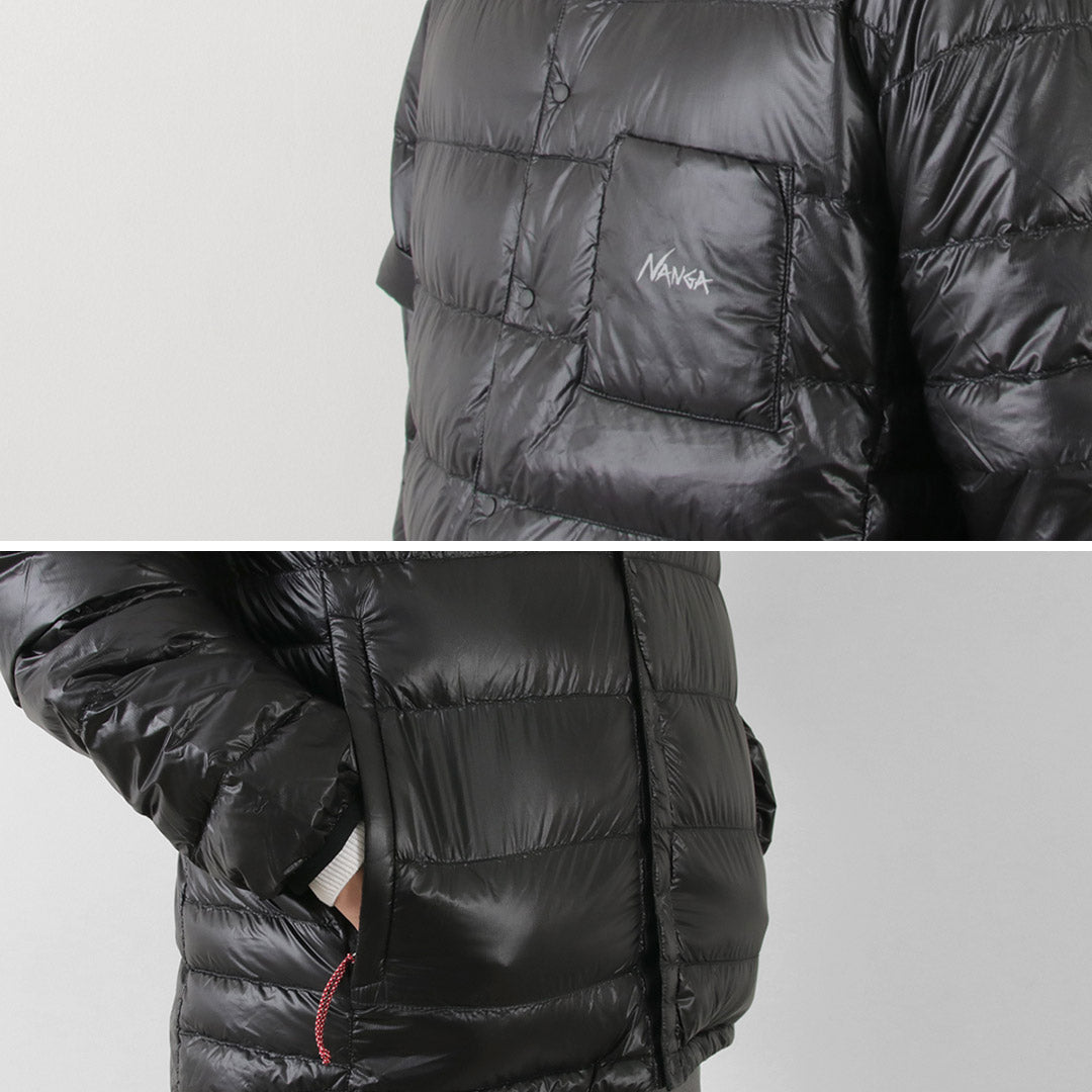NANGA(ナンガ) インナー ダウンカーディガン デタッチャブル スリーブ