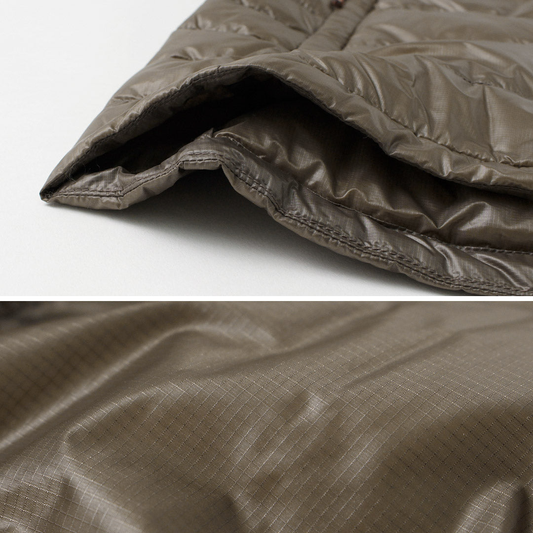 NANGA(ナンガ) インナー ダウンカーディガン デタッチャブル スリーブ