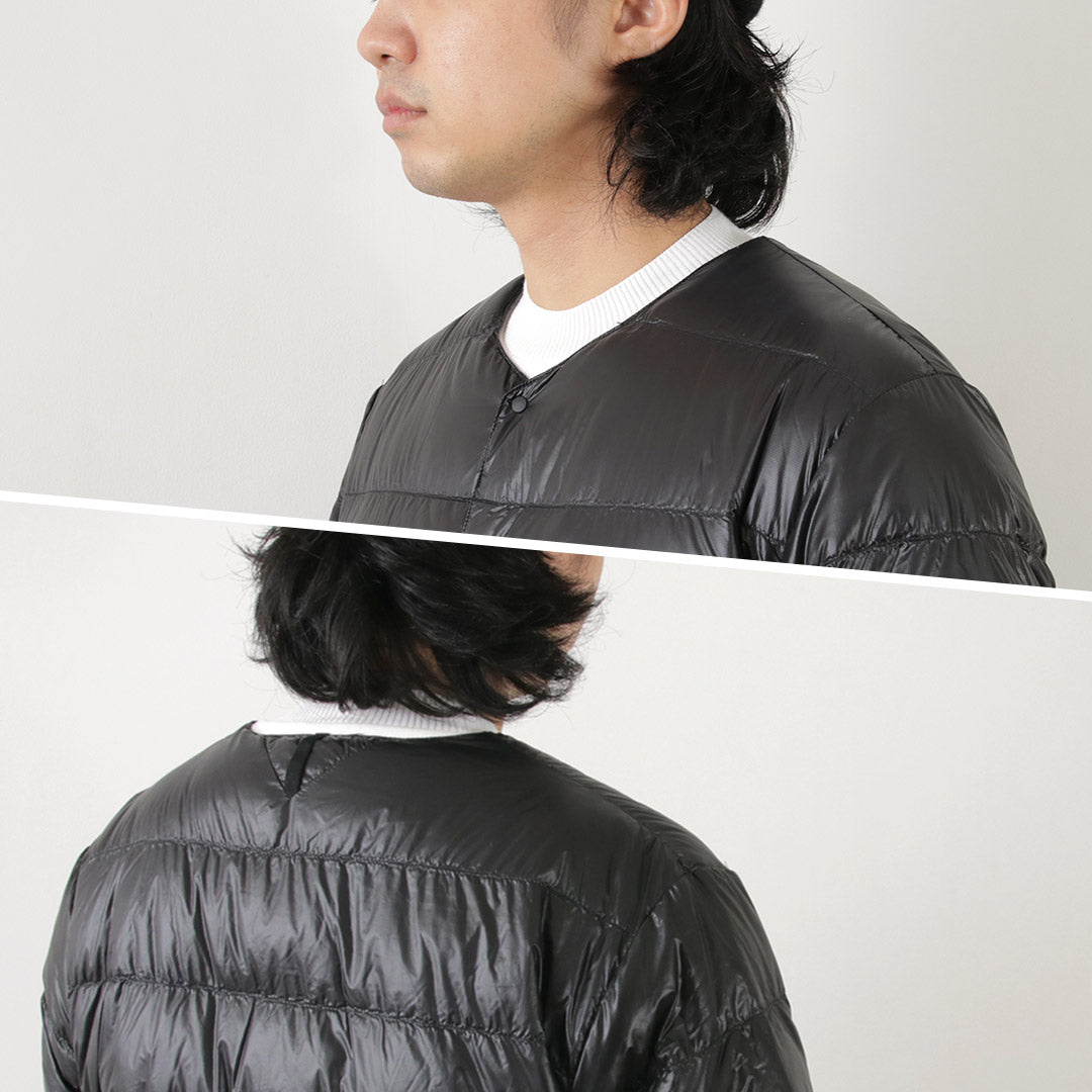 NANGA(ナンガ) インナー ダウンカーディガン デタッチャブル スリーブ