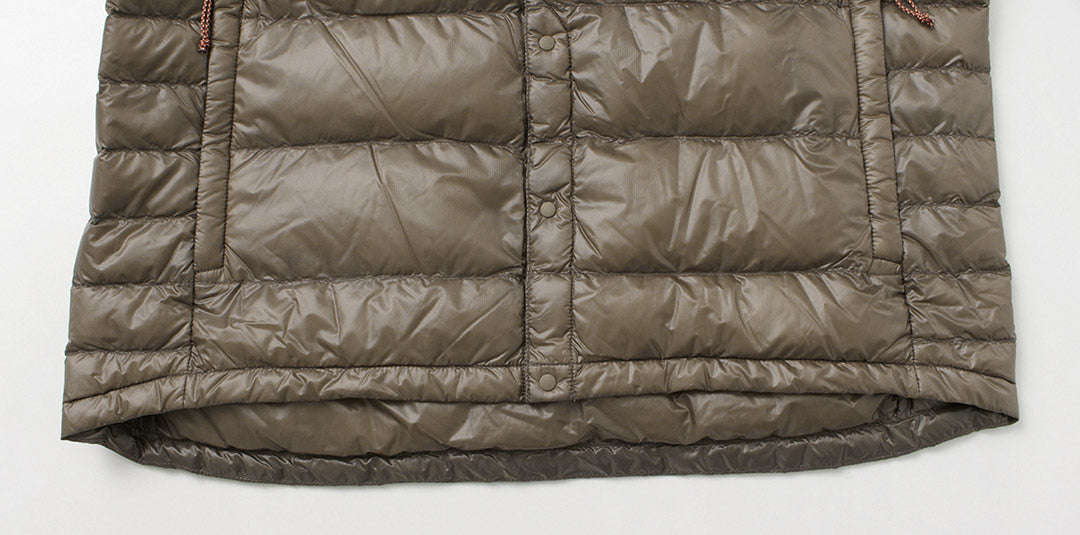 NANGA(ナンガ) インナー ダウンカーディガン デタッチャブル スリーブ