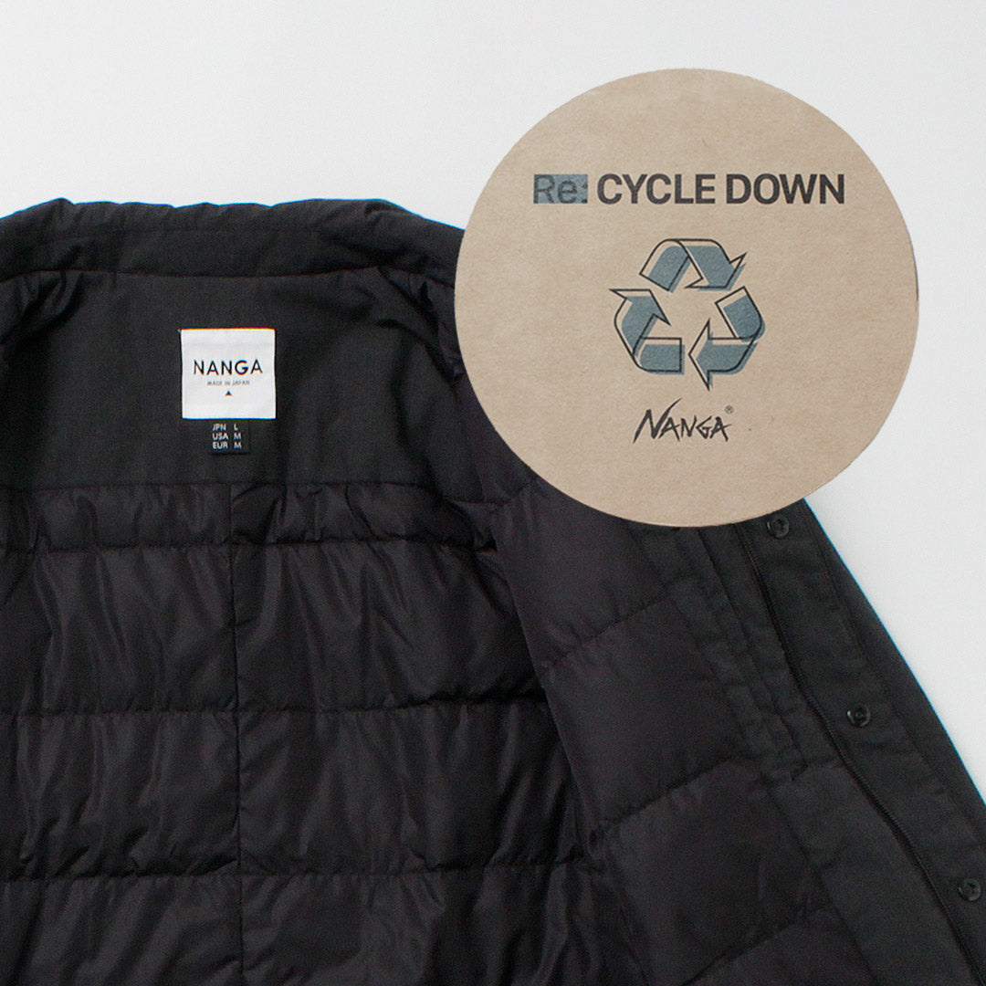 NANGA(ナンガ) 別注 HINOC ヒノック ダウンステンカラーコート 2025年モデル