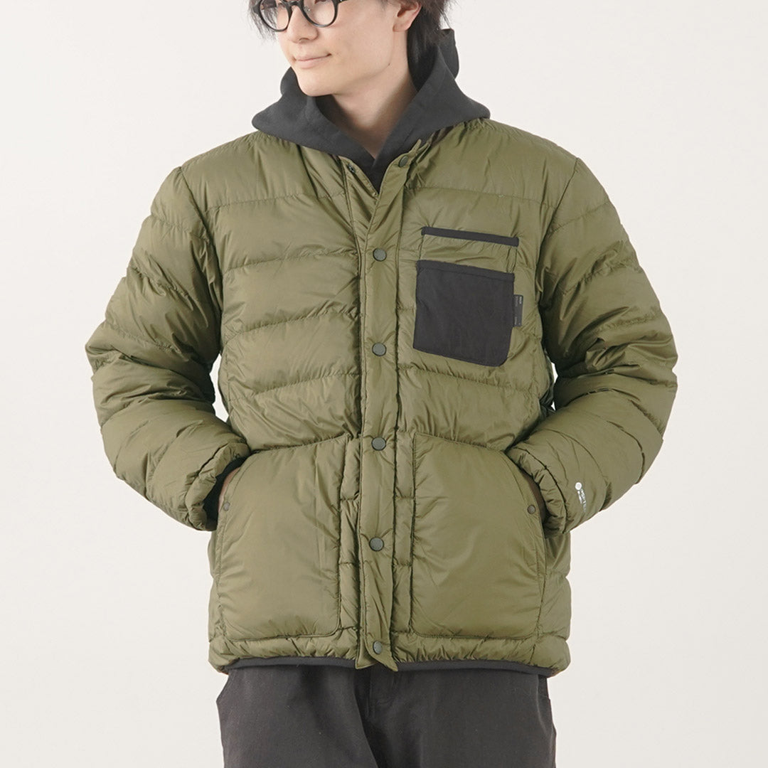 ALLIED FEATHER + DOWN(アライドフェザーアンドダウン) リバーシブル ダウン カーディガン