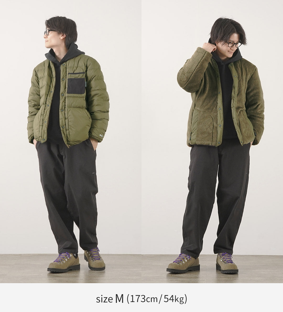 ALLIED FEATHER + DOWN(アライドフェザーアンドダウン) リバーシブル ダウン カーディガン