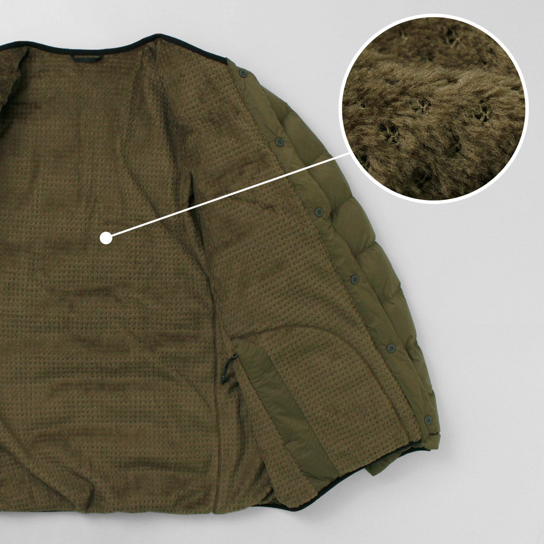 ALLIED FEATHER + DOWN(アライドフェザーアンドダウン) リバーシブル ダウン カーディガン