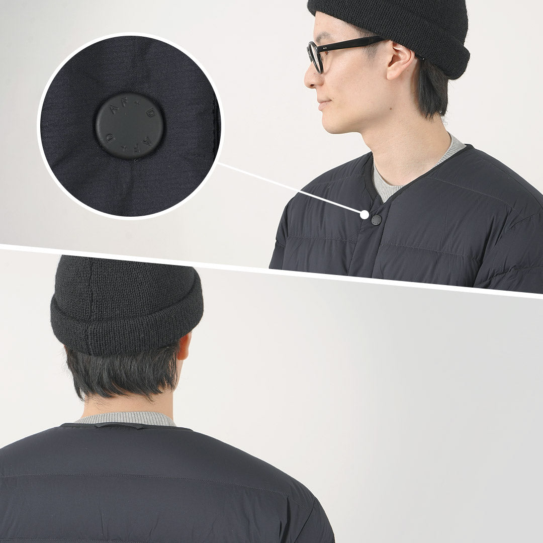 ALLIED FEATHER + DOWN(アライドフェザーアンドダウン) リバーシブル ダウン カーディガン