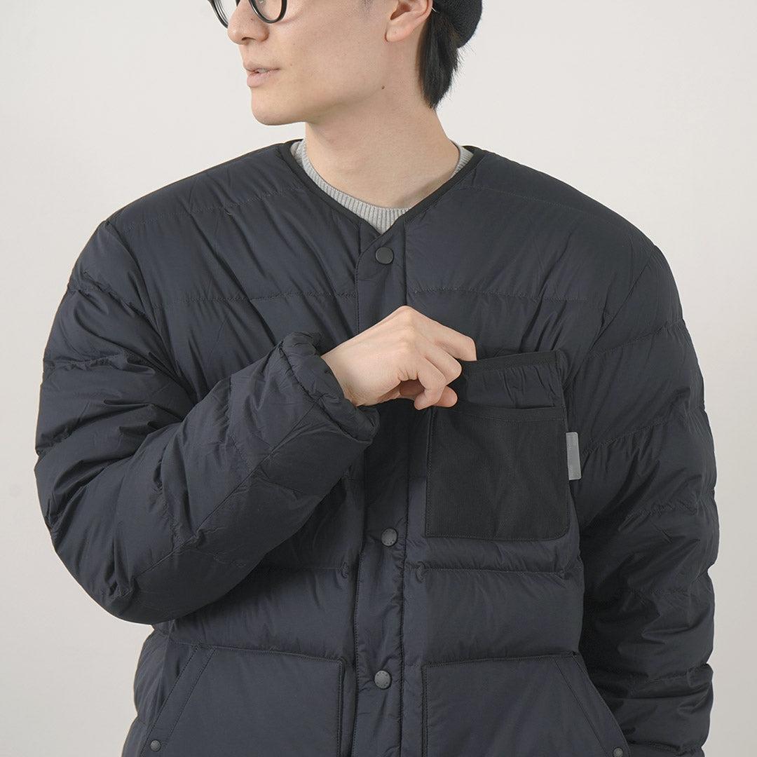 ALLIED FEATHER + DOWN(アライドフェザーアンドダウン) リバーシブル ダウン カーディガン