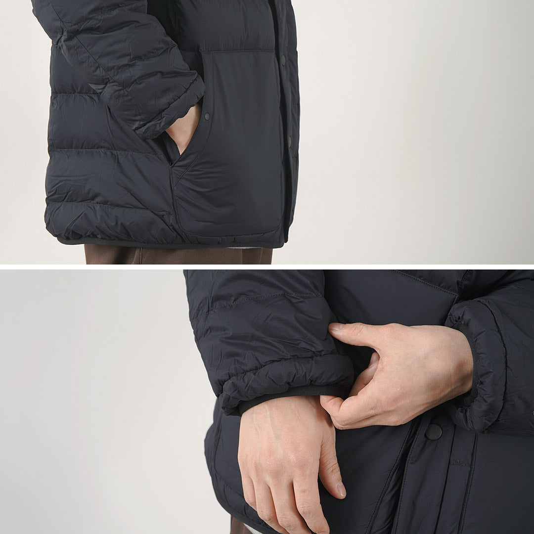 ALLIED FEATHER + DOWN(アライドフェザーアンドダウン) リバーシブル ダウン カーディガン