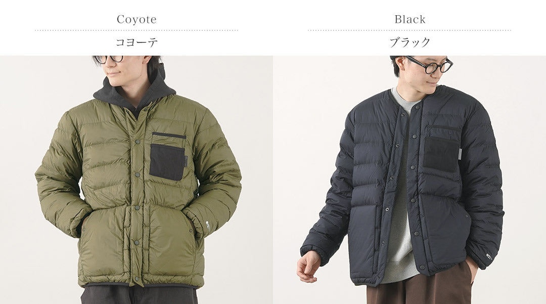 ALLIED FEATHER + DOWN(アライドフェザーアンドダウン) リバーシブル ダウン カーディガン