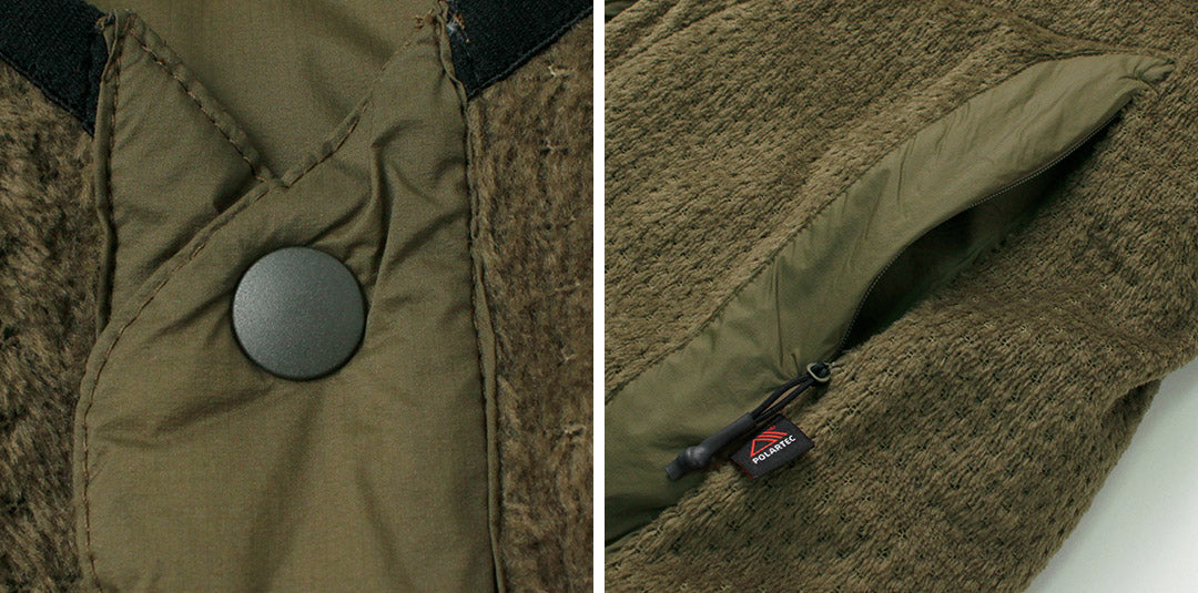 ALLIED FEATHER + DOWN(アライドフェザーアンドダウン) リバーシブル ダウン カーディガン