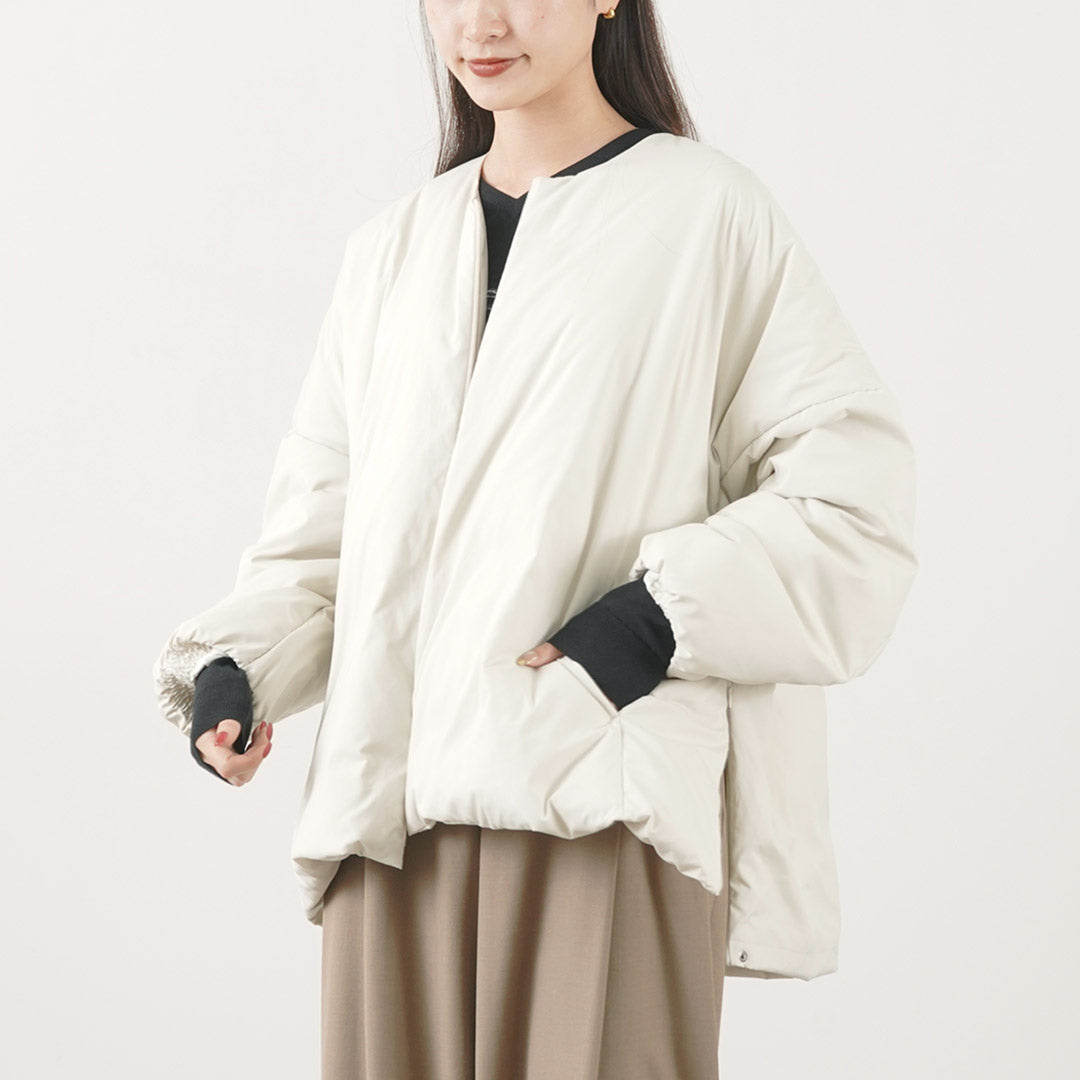 MIFFEW(ミフュー)ノーカラー オーバーダウンジャケット