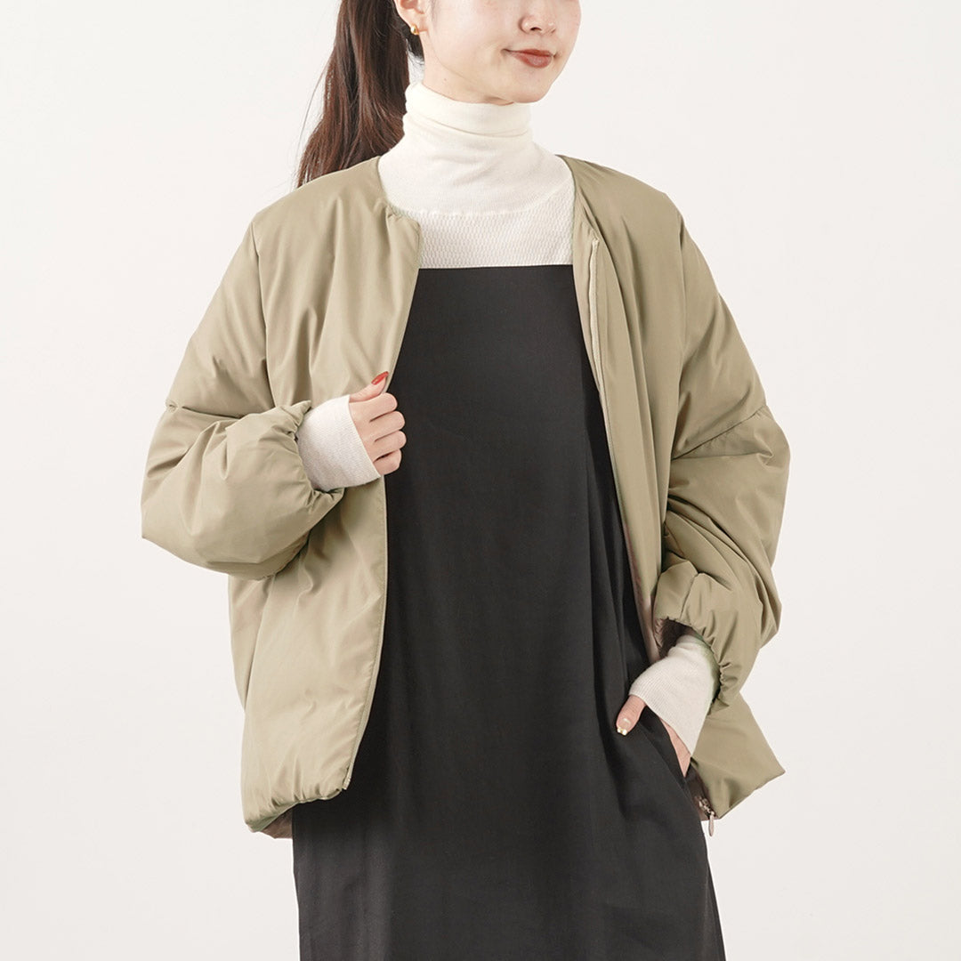 MIFFEW(ミフュー)ノーカラー オーバーダウンジャケット