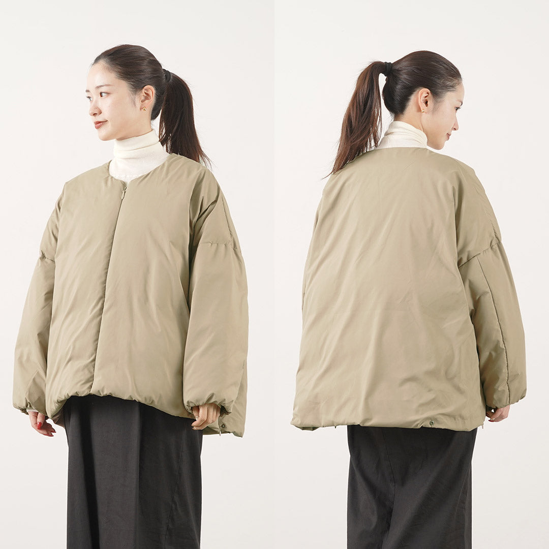 MIFFEW(ミフュー)ノーカラー オーバーダウンジャケット