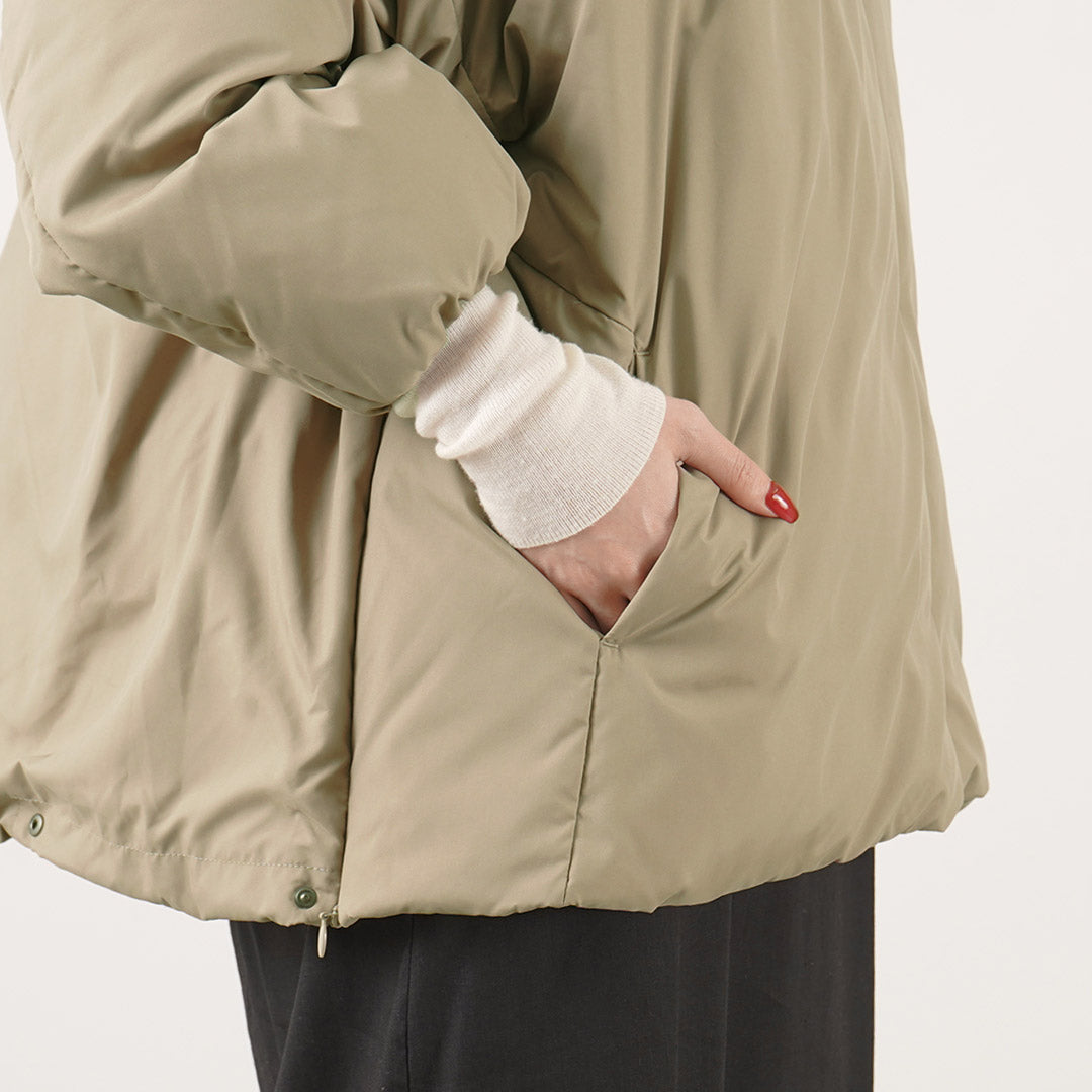 MIFFEW(ミフュー)ノーカラー オーバーダウンジャケット