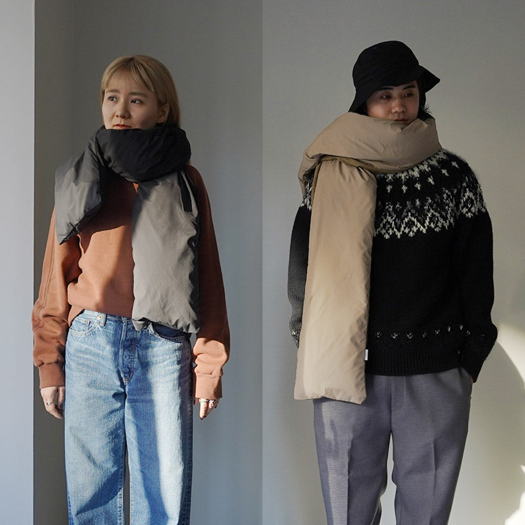 MIFFEW(ミフュー) リバーシブル ダウンマフラー