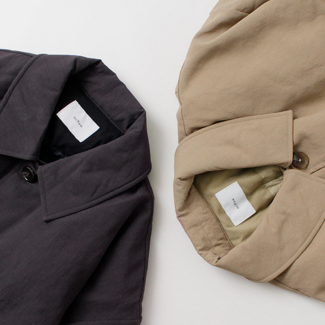 MIFFEW(ミフュー) バルカラー オーバーダウンコート