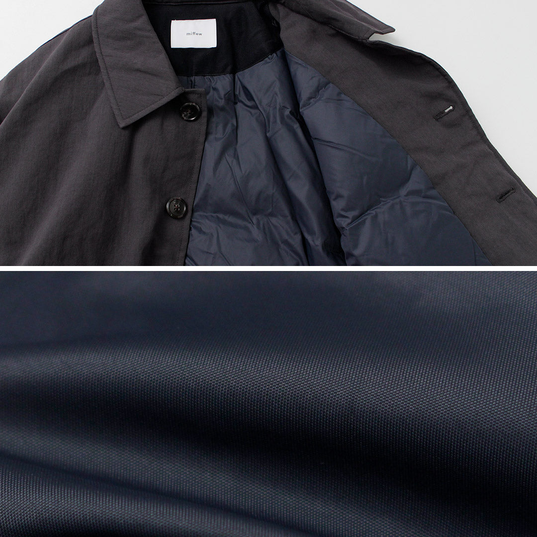 MIFFEW(ミフュー) バルカラー オーバーダウンコート