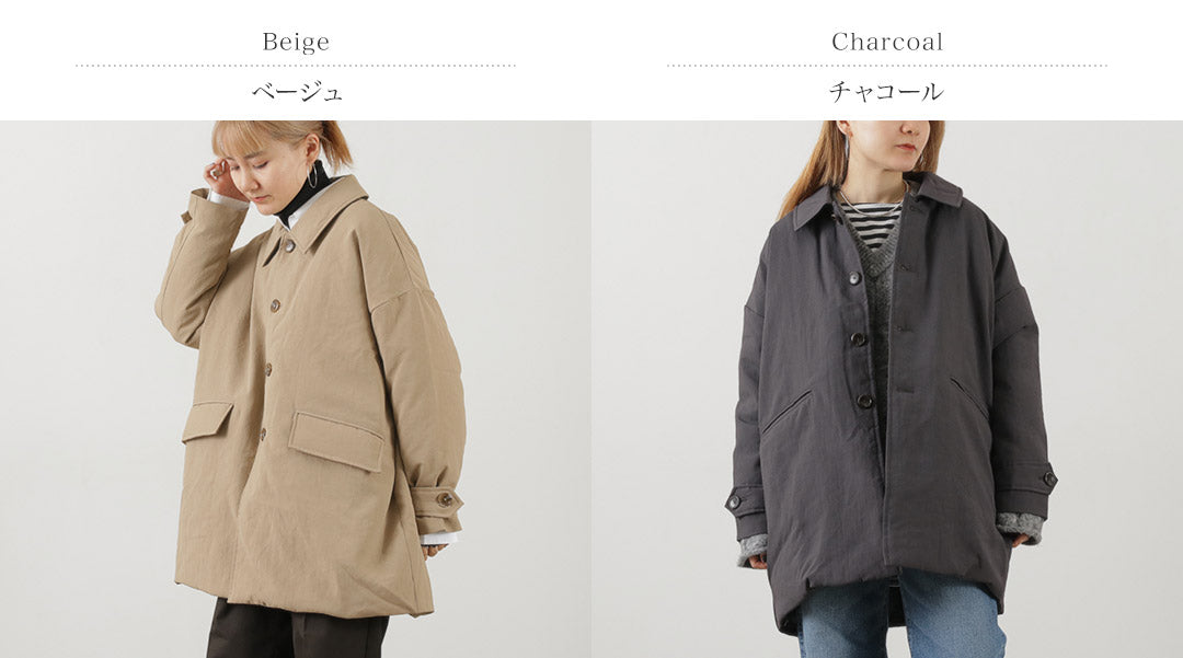 MIFFEW(ミフュー) バルカラー オーバーダウンコート