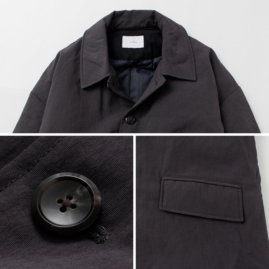 MIFFEW(ミフュー) バルカラー オーバーダウンコート