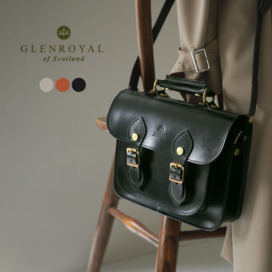 【正規品】GLENROYAL(グレンロイヤル) サッチェル バッグ 9インチ