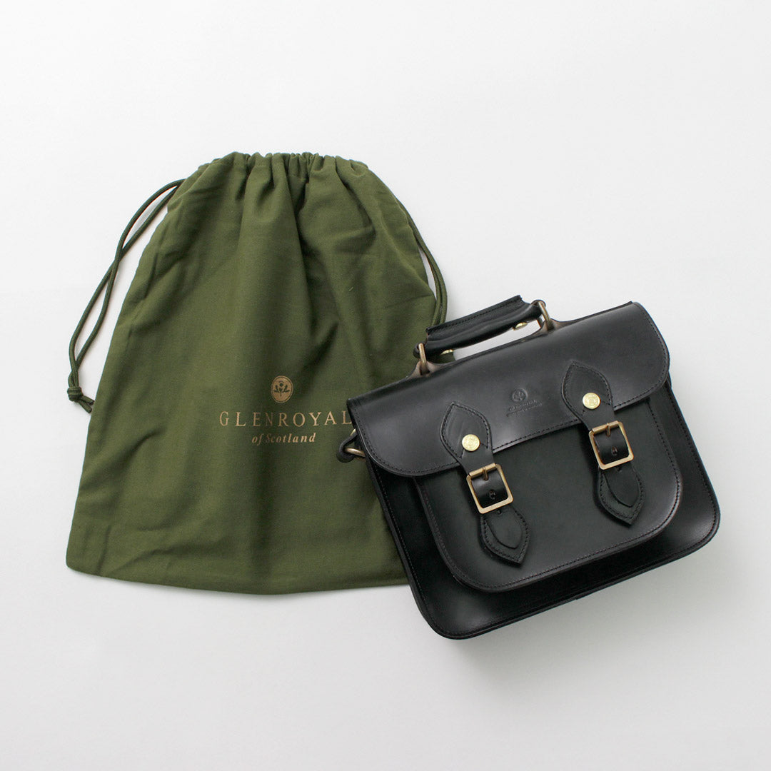 【正規品】GLENROYAL(グレンロイヤル) サッチェル バッグ 9インチ