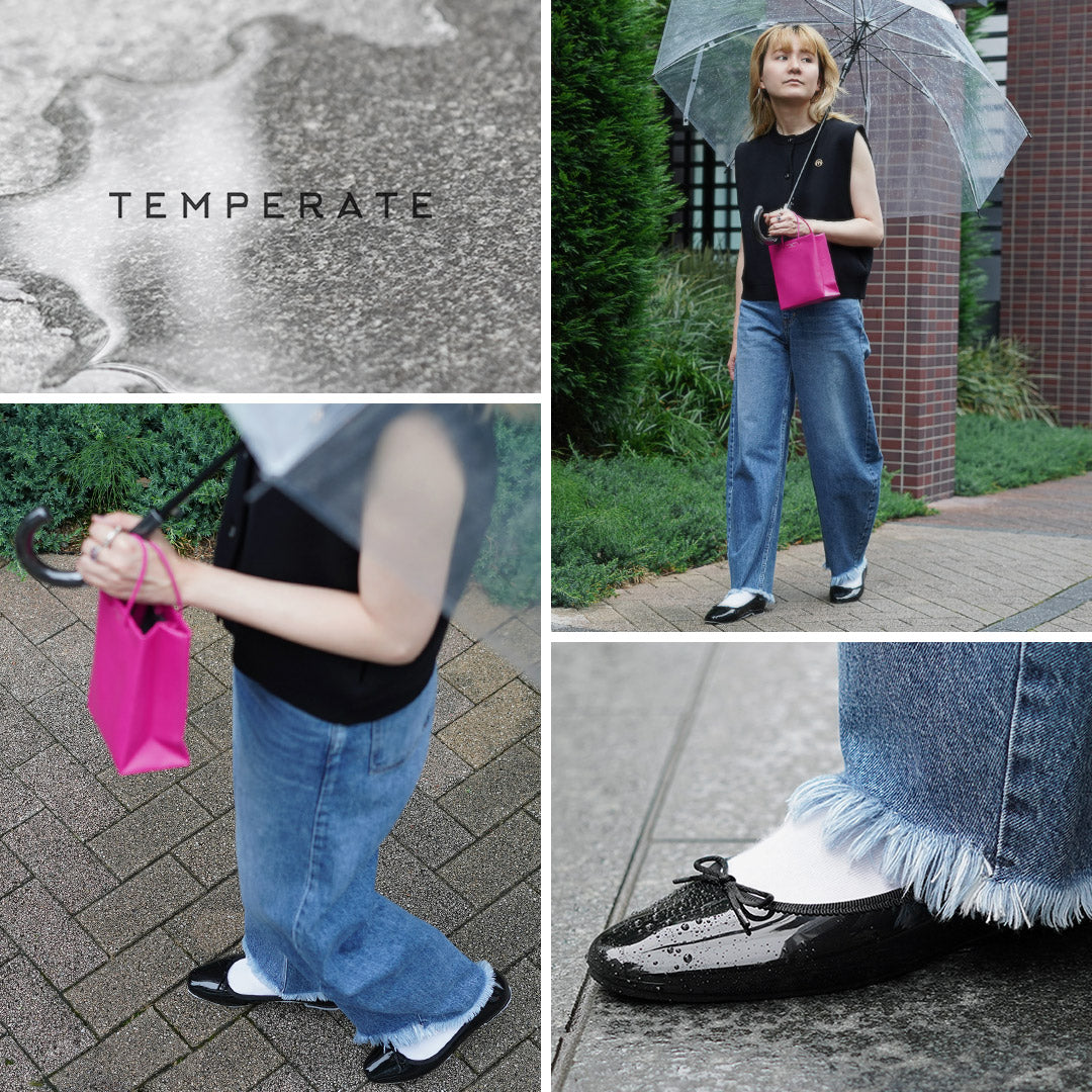 TEMPERATE(テンパレイト) レイン バレエシューズ