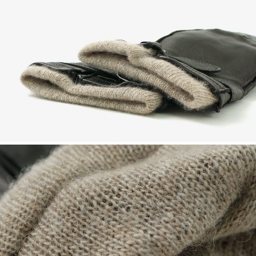 GLOVES(グローブス) メンズ タッチ ラムスキン リングベルト グローブ